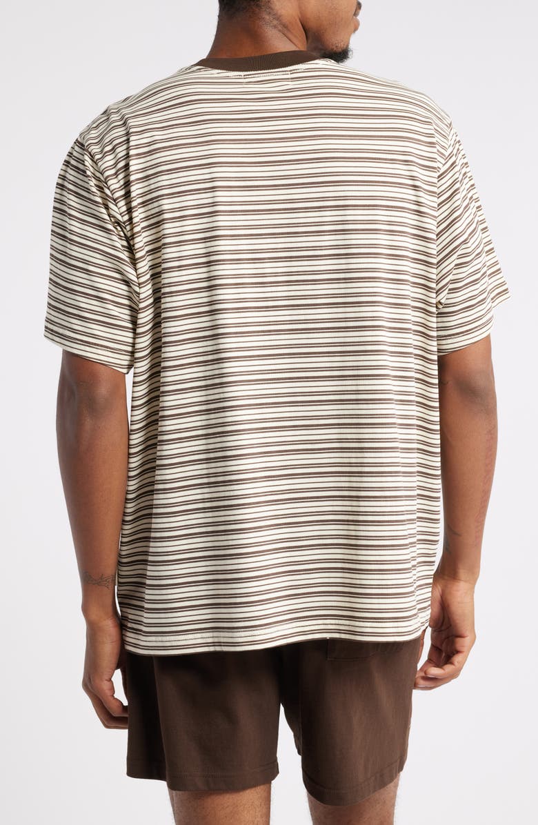 Museum of Peace & Quiet Wordmark Stripe Cotton T-Shirt, Alternate, color, 