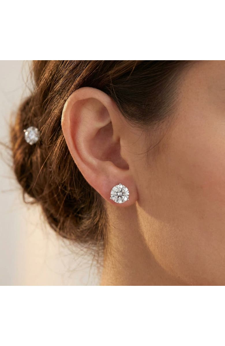Bliss Diamond 3.20 Ct TW 14k Gold Lab Grown Round-Cut Diamond Martini Studs, Alternate, color, 14K White Gold