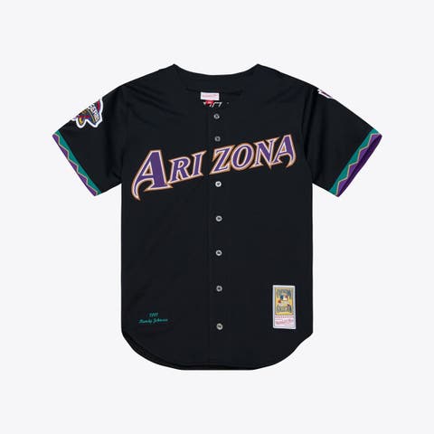 Men's Mitchell & Ness Randy Johnson Black Arizona Diamondbacks 2001 Authentic Jersey