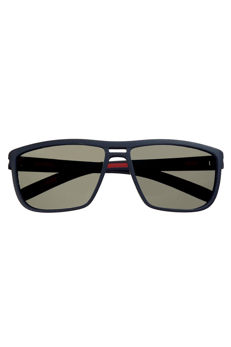 Barrett Polarized Sunglasses, Alternate, color, Blue/Silver