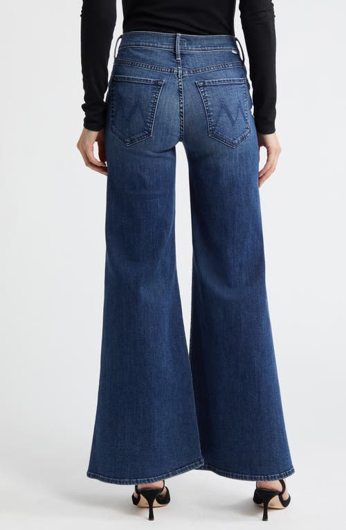 Mother Womens Perfectly Imperfect The Tomcat Roller Skimp Wide-leg Denim Jeans In Blue