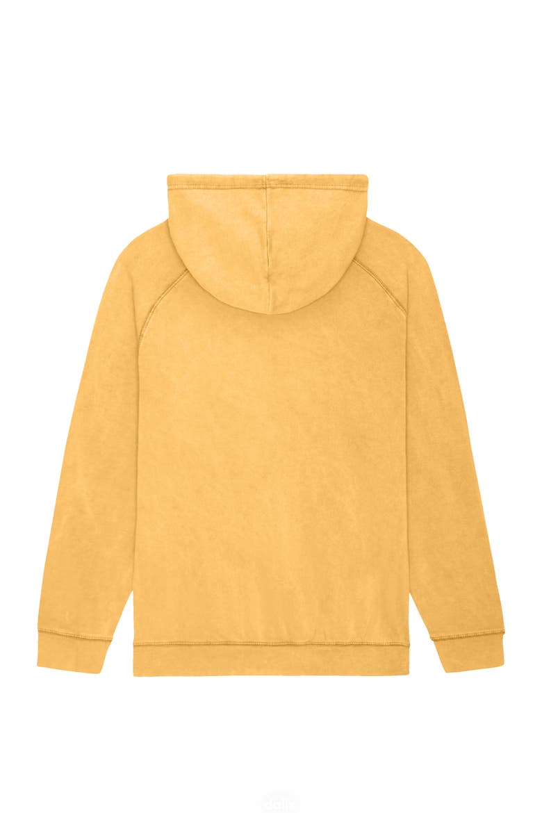 Mens Shine Bright Washed Hoodie, Alternate, color, Mustard