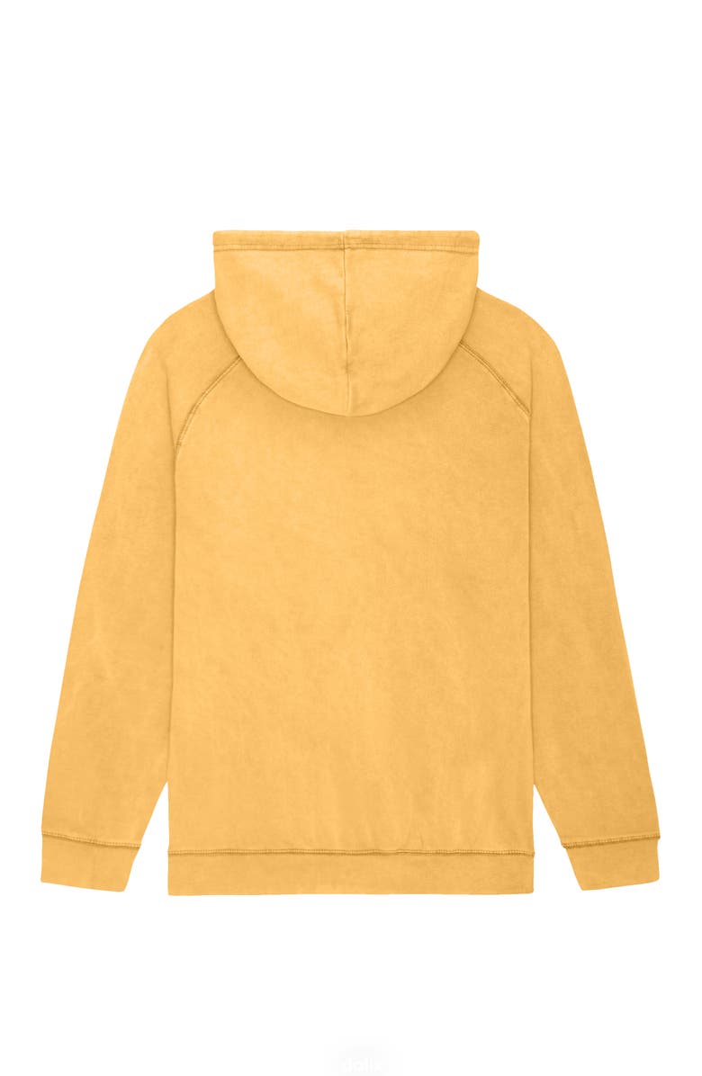 Dalix Mens Shine Bright Washed Hoodie, Alternate, color, Mustard