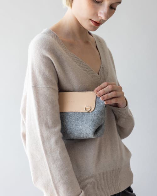 Graf & Lantz Graf Lantz Bedford Merino Wool Belt Bag In Granite