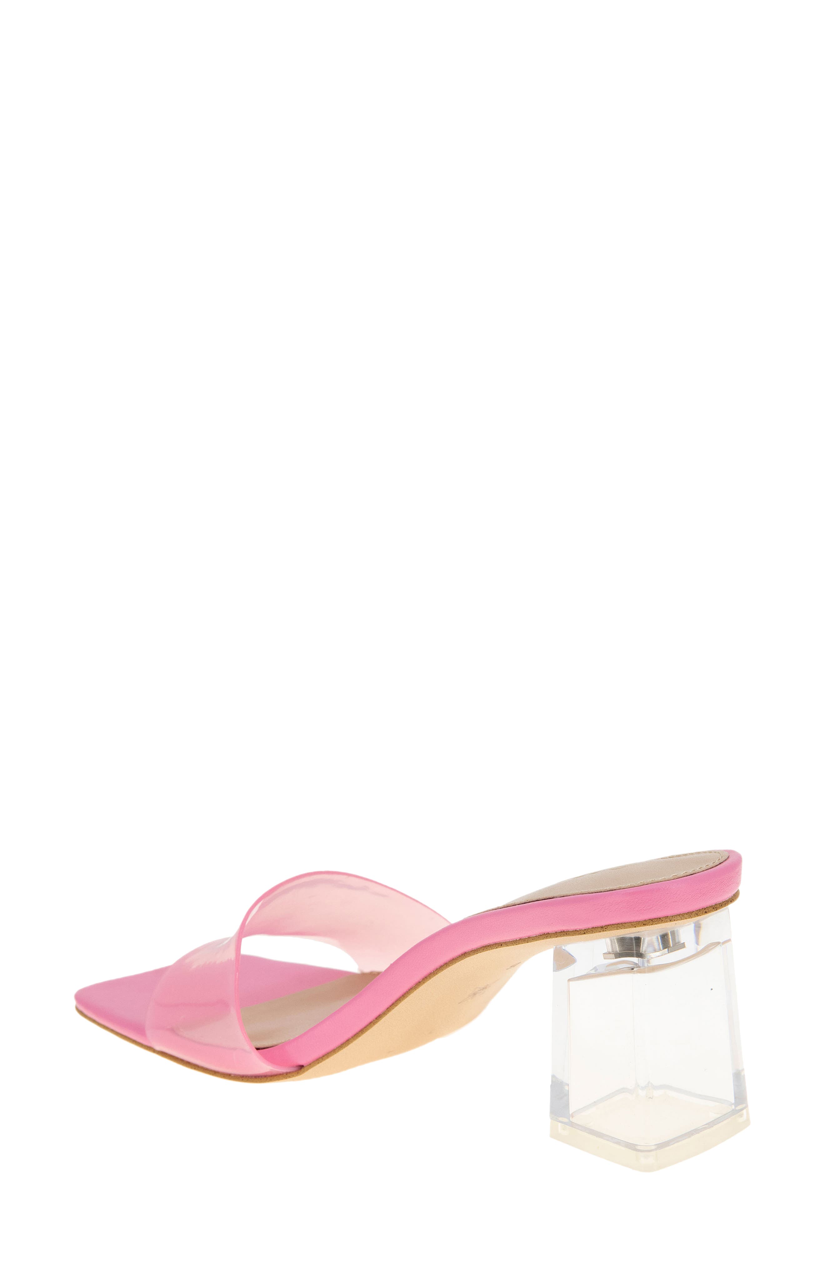 Luckee Block Heel Slide Sandal, Alternate, color, BUBBLEGUM