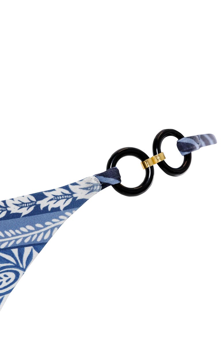 Agua Bendita Maicie Batik Ring Bikini Bottoms, Alternate, color, Blue