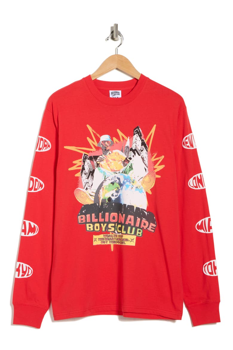 Heart Mind Dance Long Sleeve Graphic T-Shirt, Alternate, color, RED
