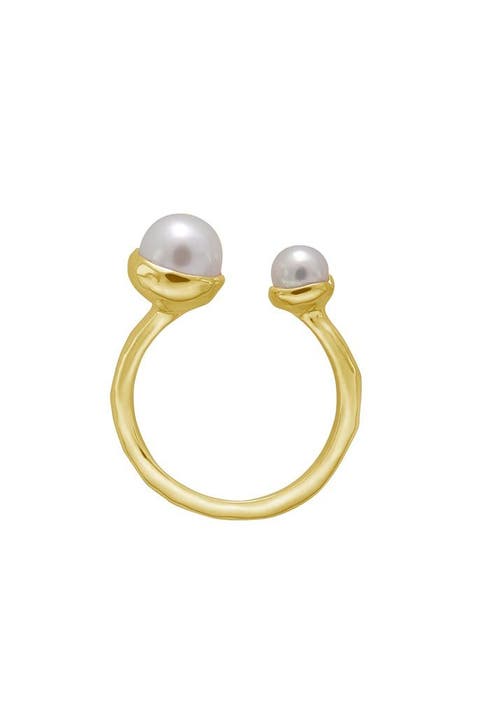 Riviera Double Pearl Ring 8