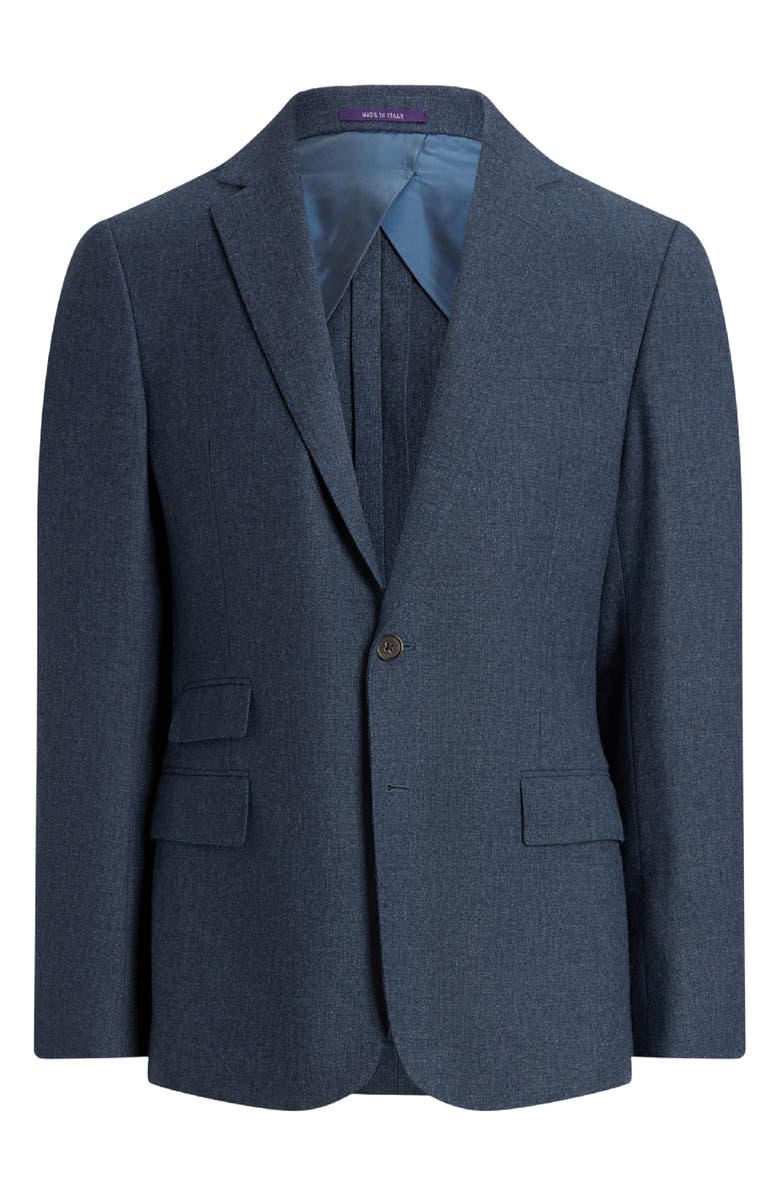 Ralph Lauren Purple Label Kent Tick Weave Wool Blend Suit, Main, color, 