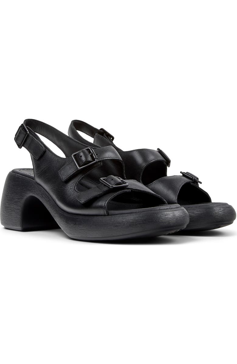 Camper Thelma Slingback Sandal, Main, color, Black