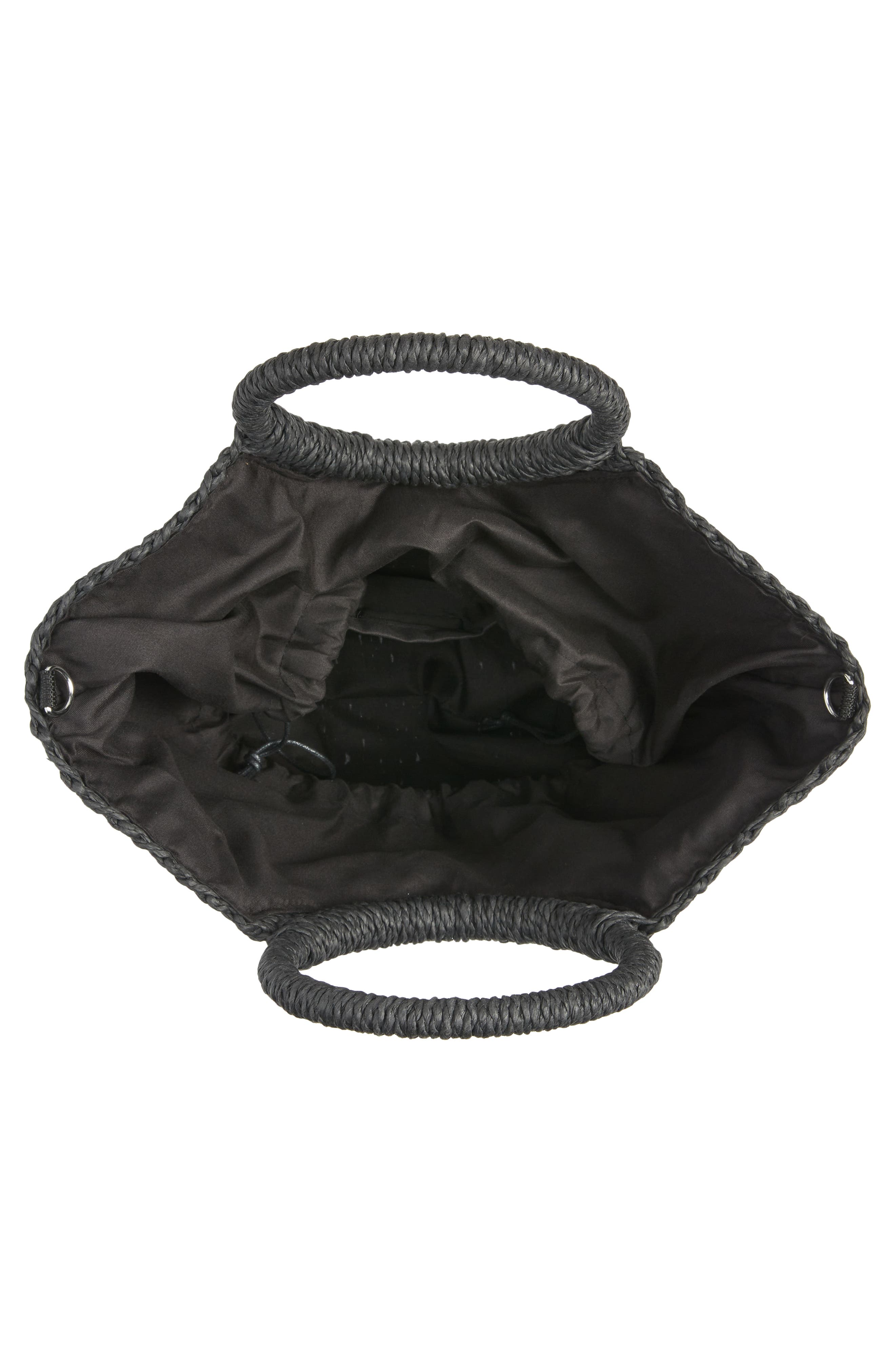 Mali + Lili Half Moon Woven Straw Tote, Alternate, color, 