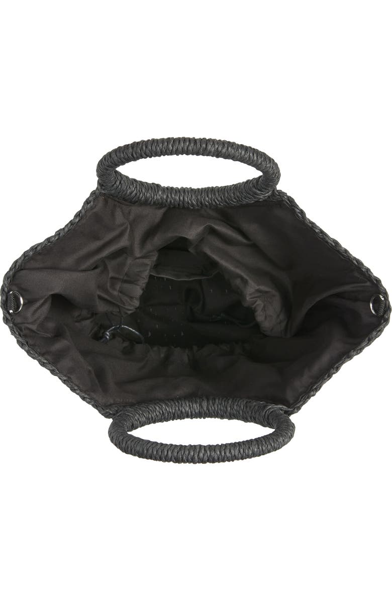 Mali + Lili Half Moon Woven Straw Tote, Alternate, color,