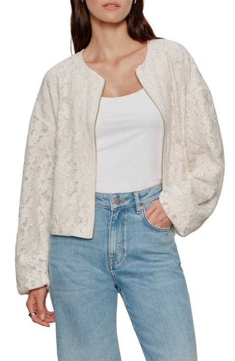 Leila Lace Bomber Jacket