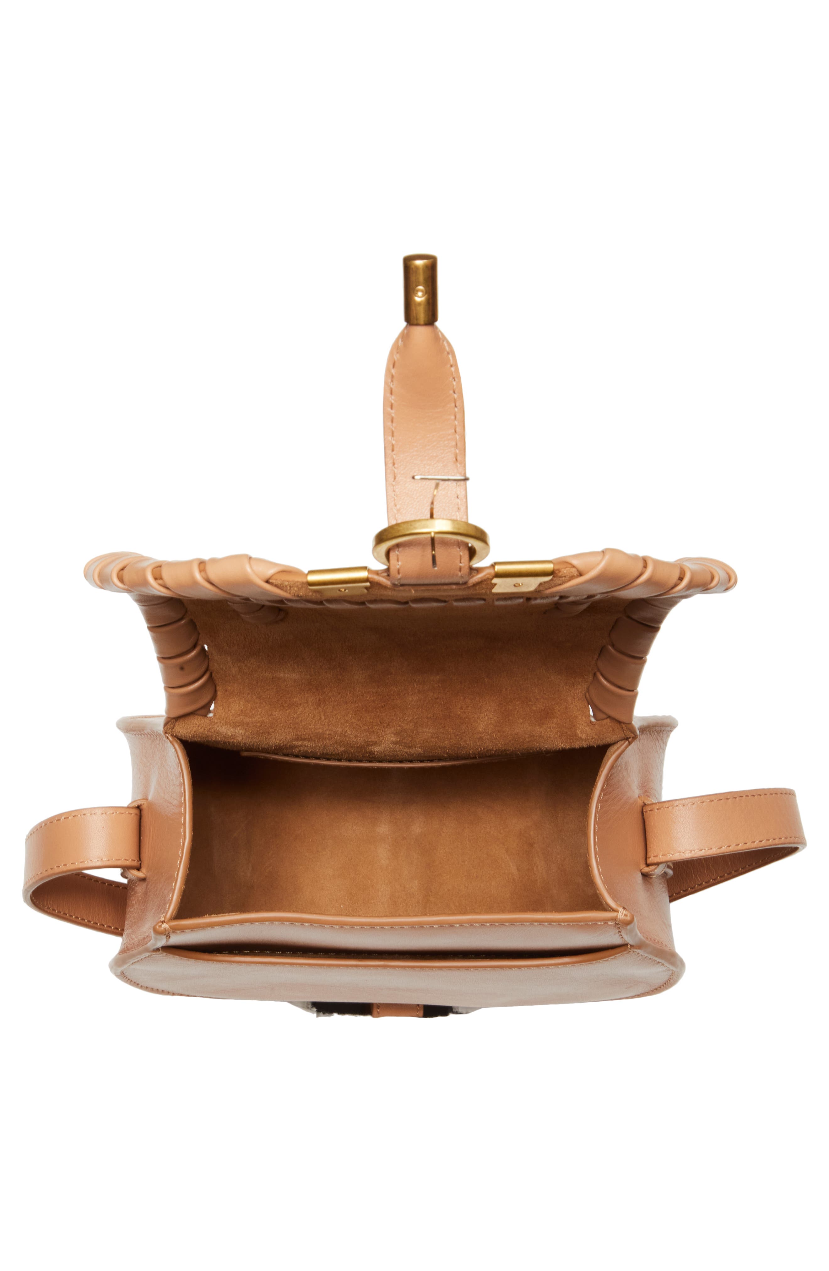 Chloé Marcie Whipstitch Leather Crossbody Bag, Alternate, color, 