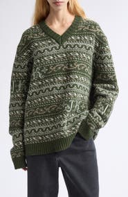 JULIE KEGELS Kair Fair Isle Wool Sweater