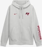 Nike Men's Nike Gray Tampa Bay Buccaneers Cool Down Club Full-Zip Hoodie