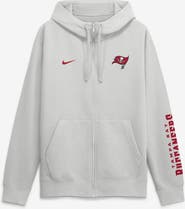 Nike Men's Nike Gray Tampa Bay Buccaneers Cool Down Club Full-Zip Hoodie