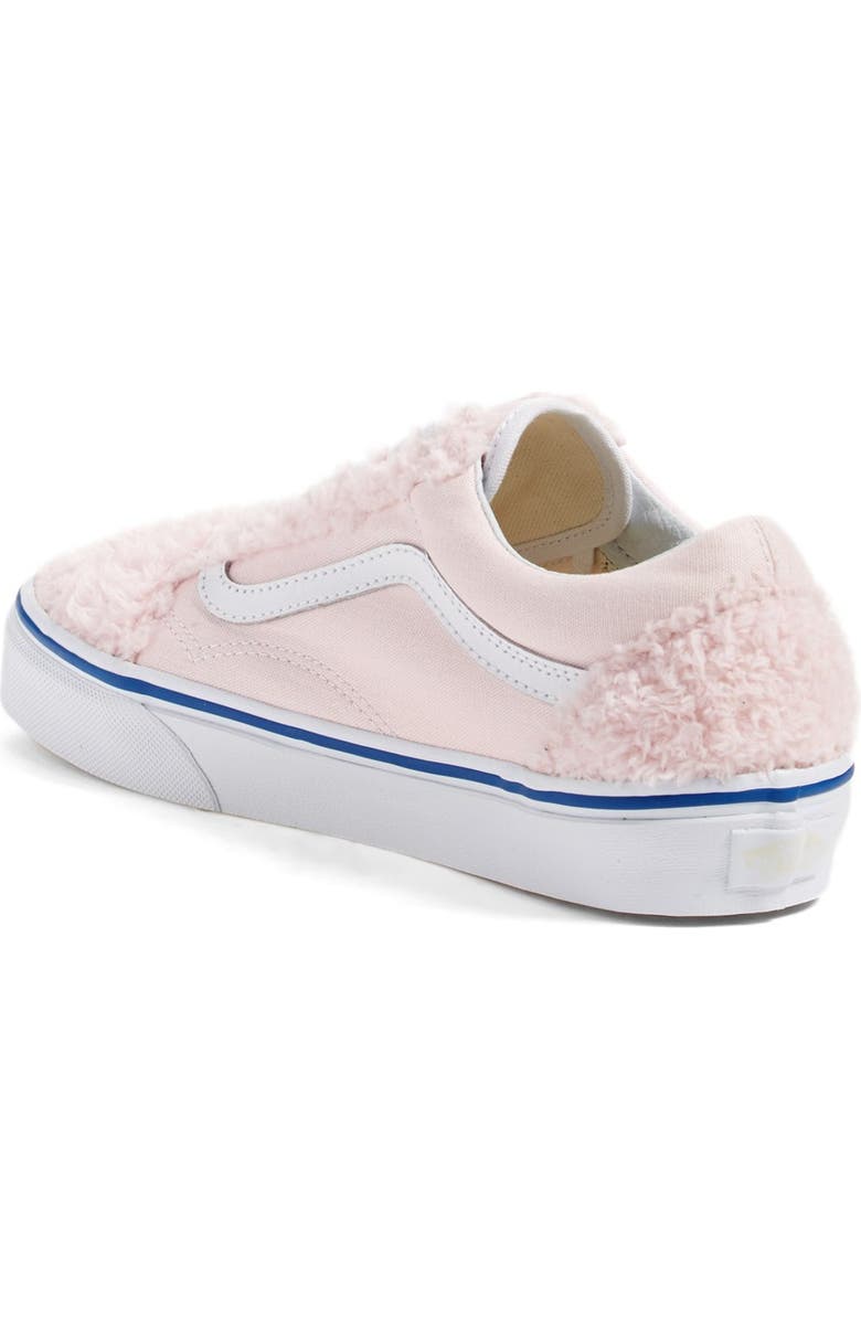 Vans 'Old Skool' Faux Shearling & Canvas Sneaker, Alternate, color,