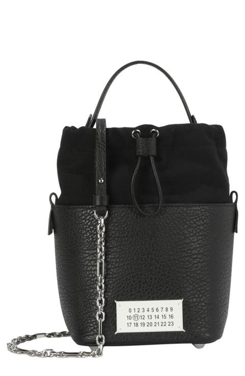 Micro 5AC Leather Bucket Bag