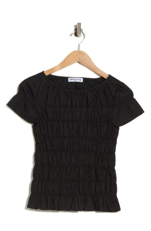 Spoiler Alert Shirred Top