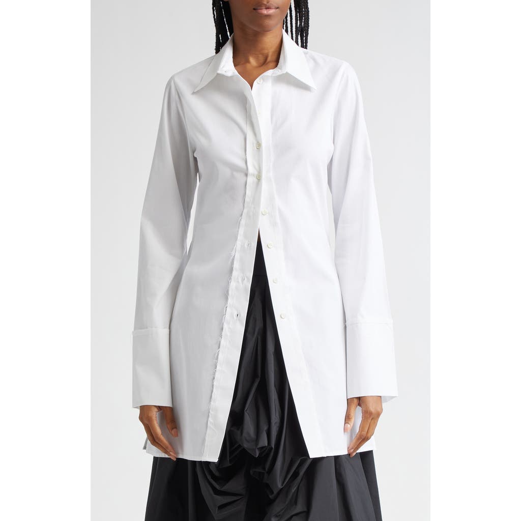 Renaissance Renaissance Olympia Button Up Shirt In White