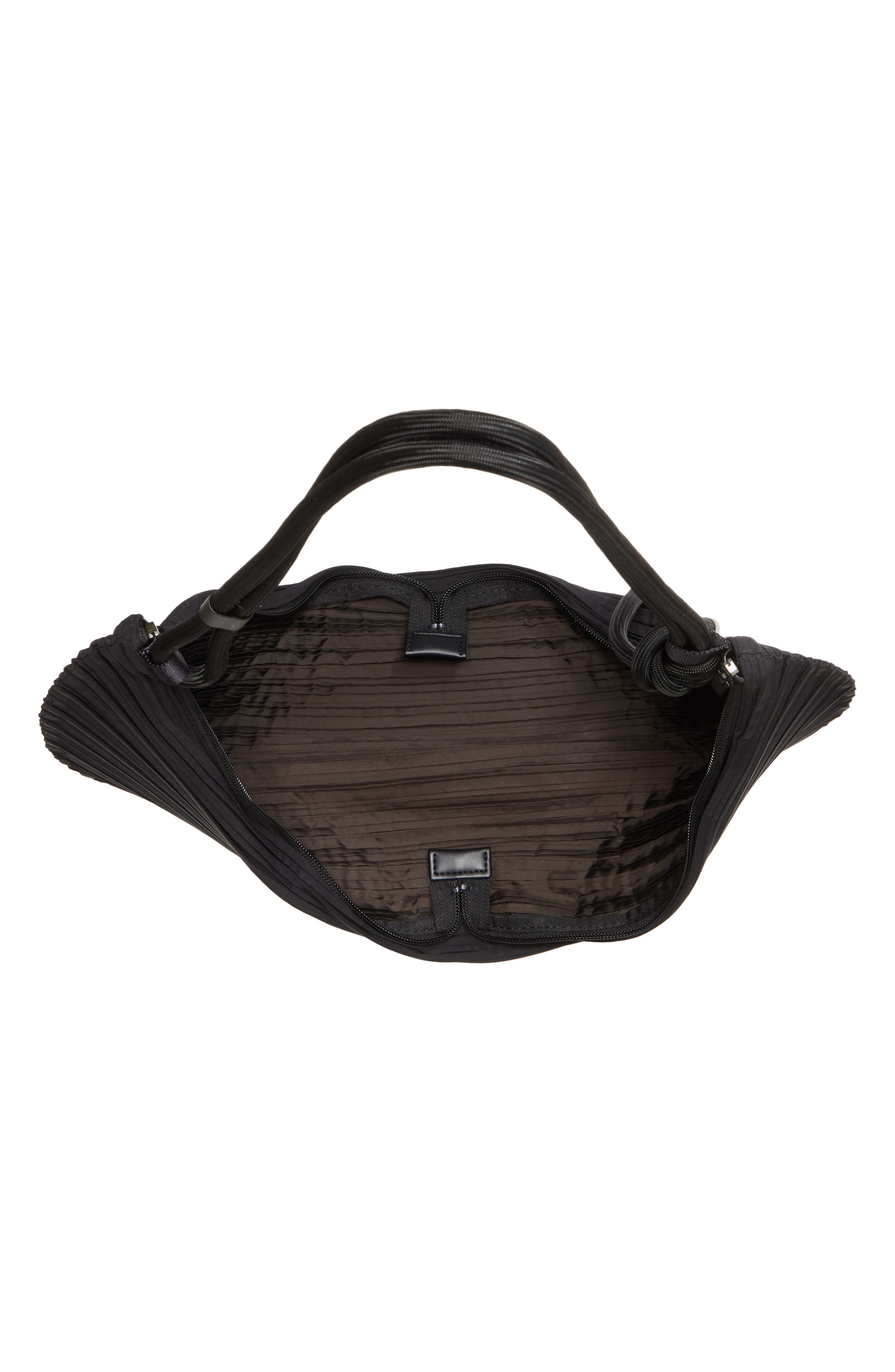 Pleats Please Issey Miyake Leaf Pleats Convertible Handbag, Alternate, color, 