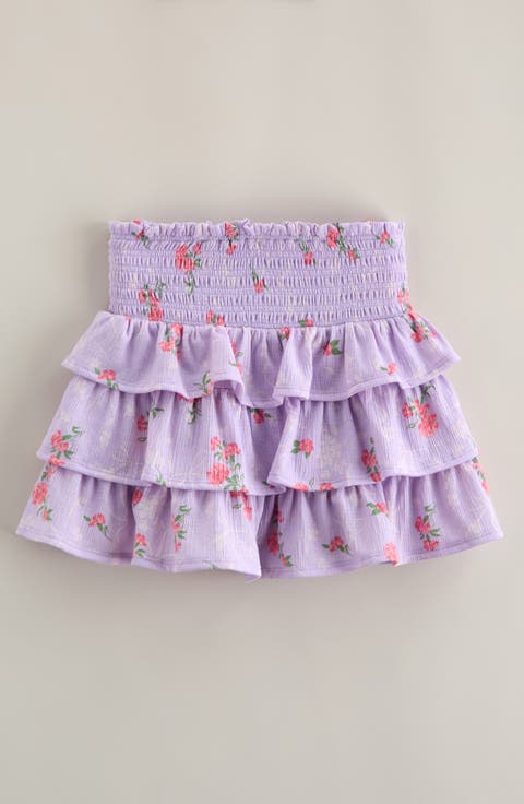 Kids' Smocked Tiered Skirt (Big Kid)