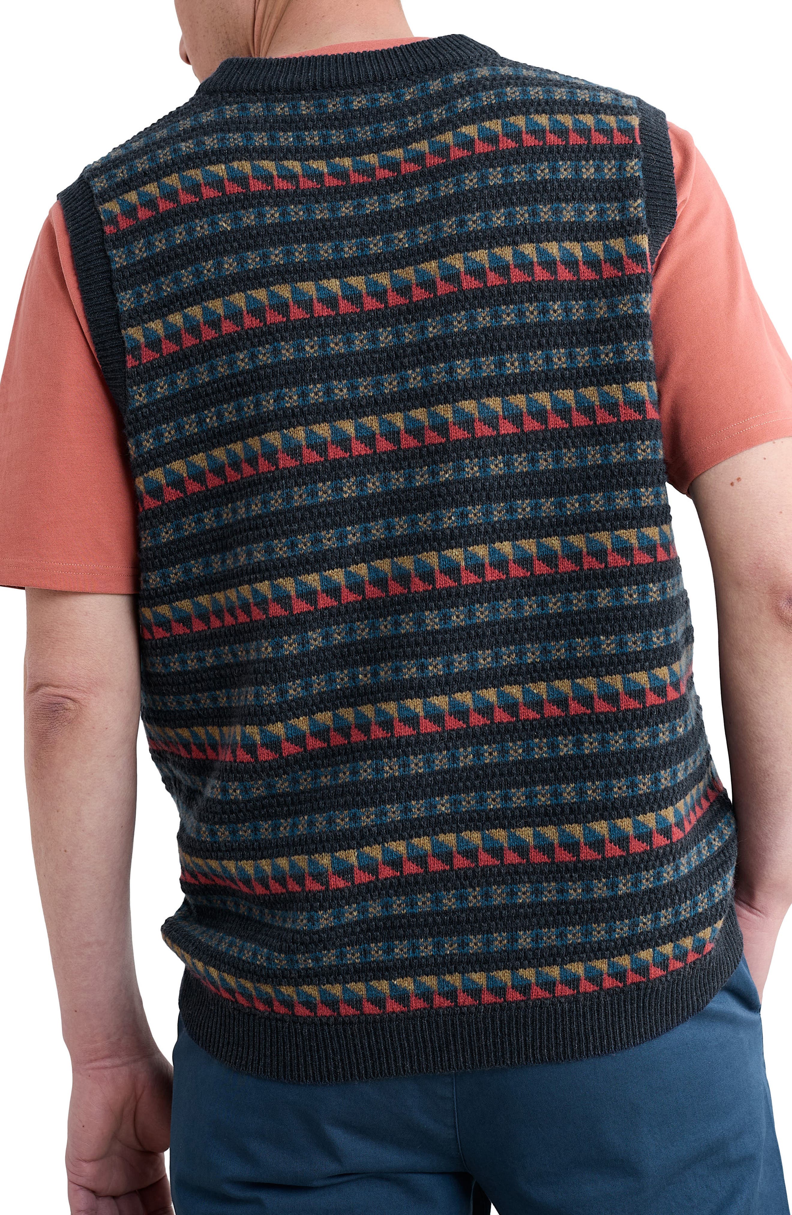 Walt Fair Isle Wool Blend Vest - image 2