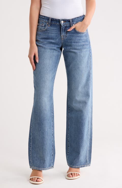 Low Rise Straight Leg Jeans