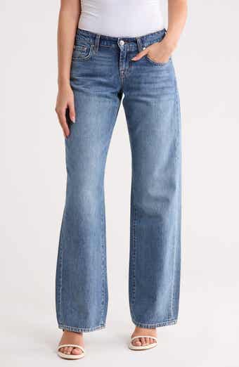 Low Rise Straight Leg Jeans