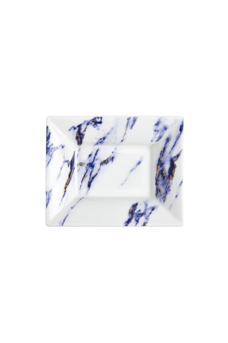 Marble Azure Vide Poche / Jewelry Tray, Main, color, White