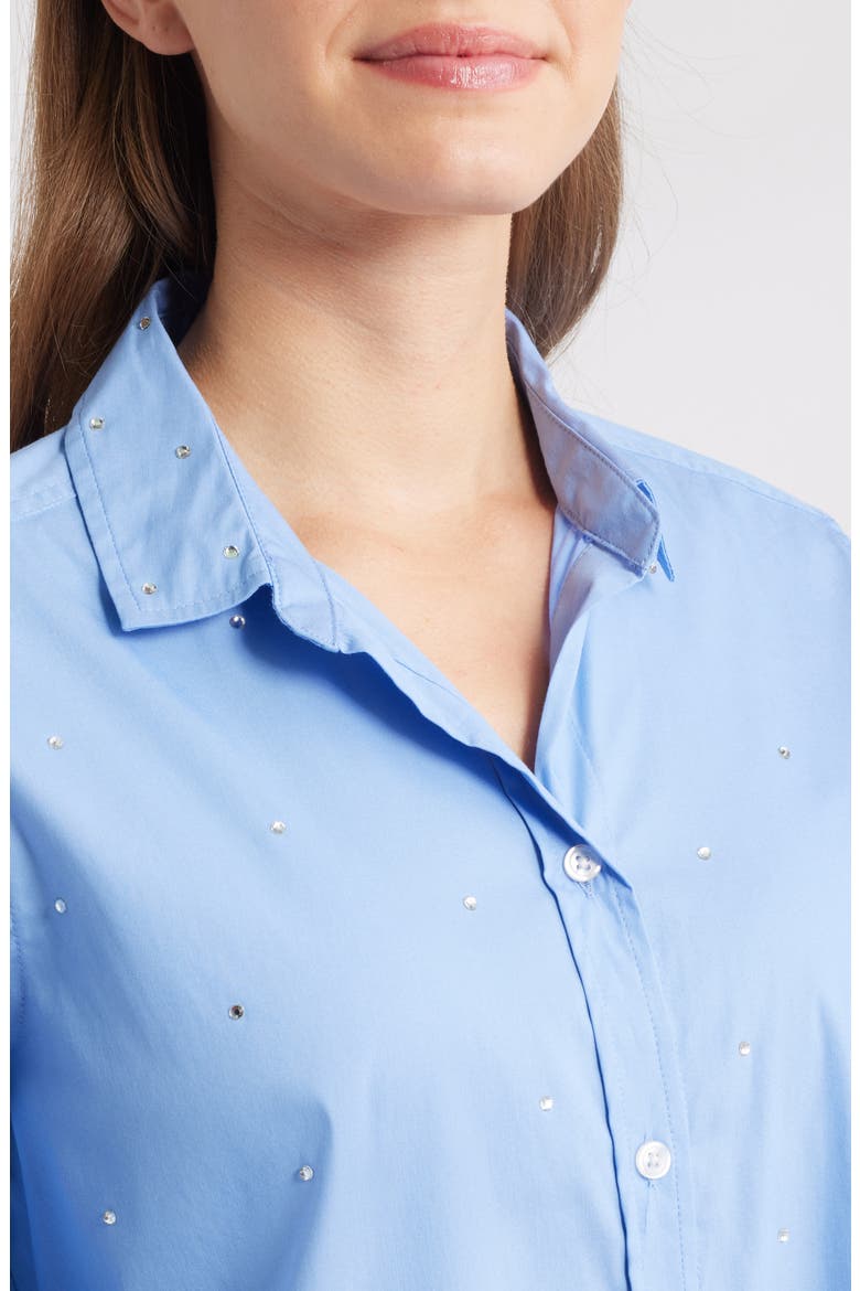 Alden Rhinestone Shirt, Alternate, color, FRESH HYDRANGEA