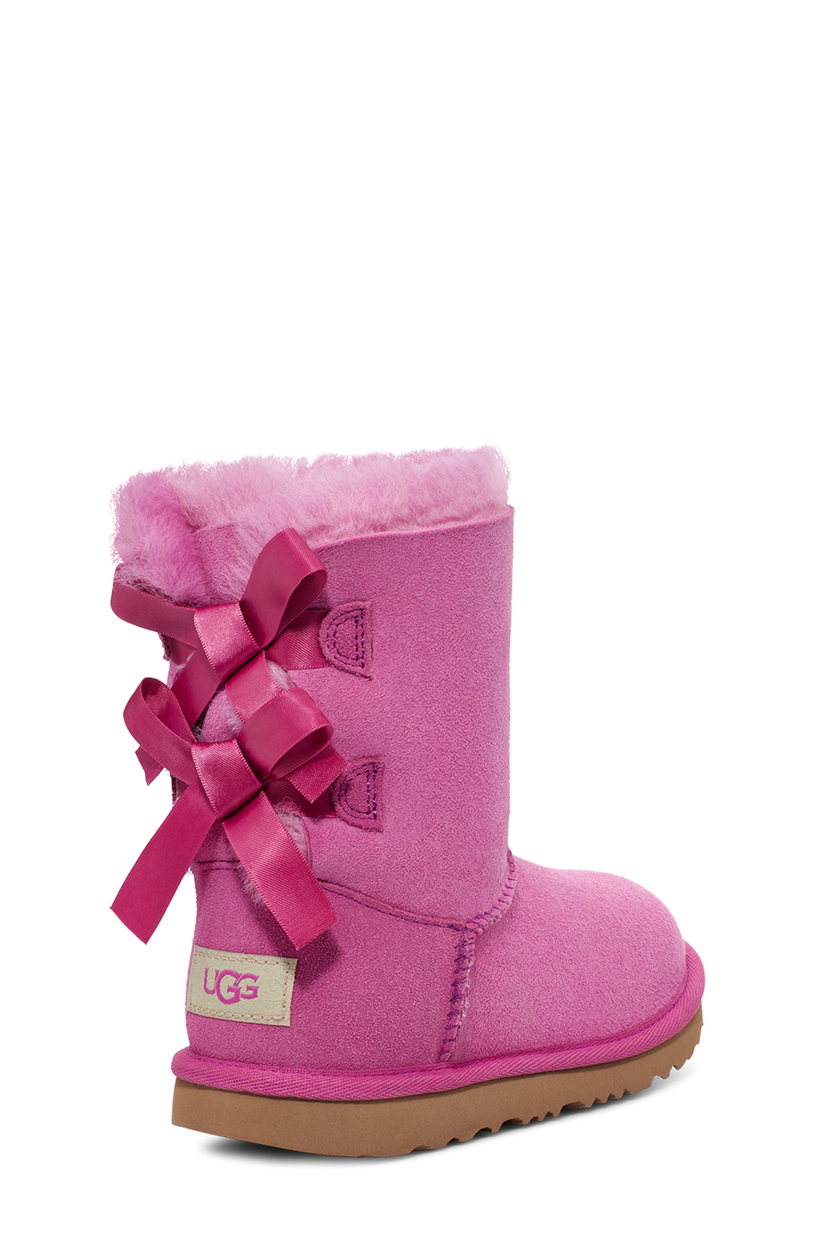 UGG<sup>®</sup> Kids' Bailey Bow II Water Resistant Genuine Shearling Boot, Alternate, color, 