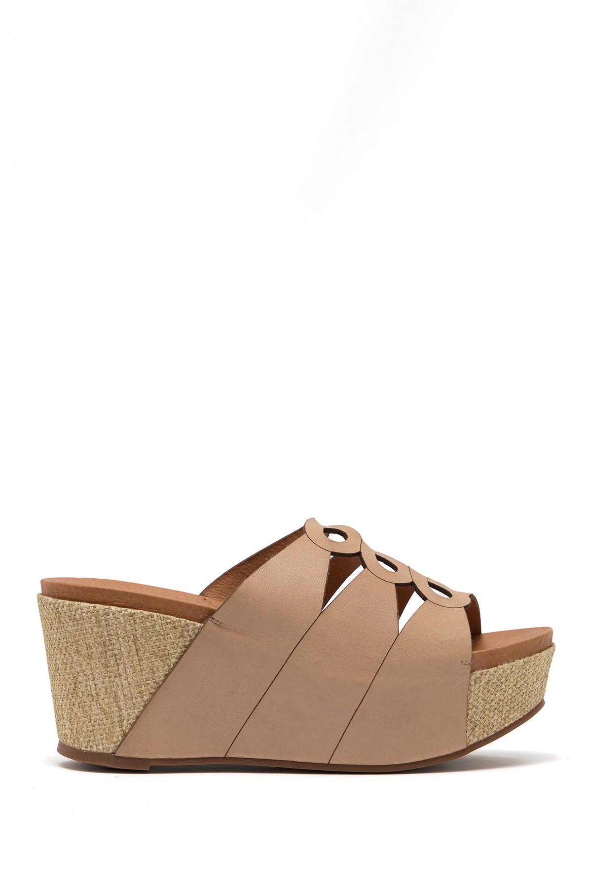 ANTELOPE Leather Slit Cork Wedge Sandal, Alternate, color, 