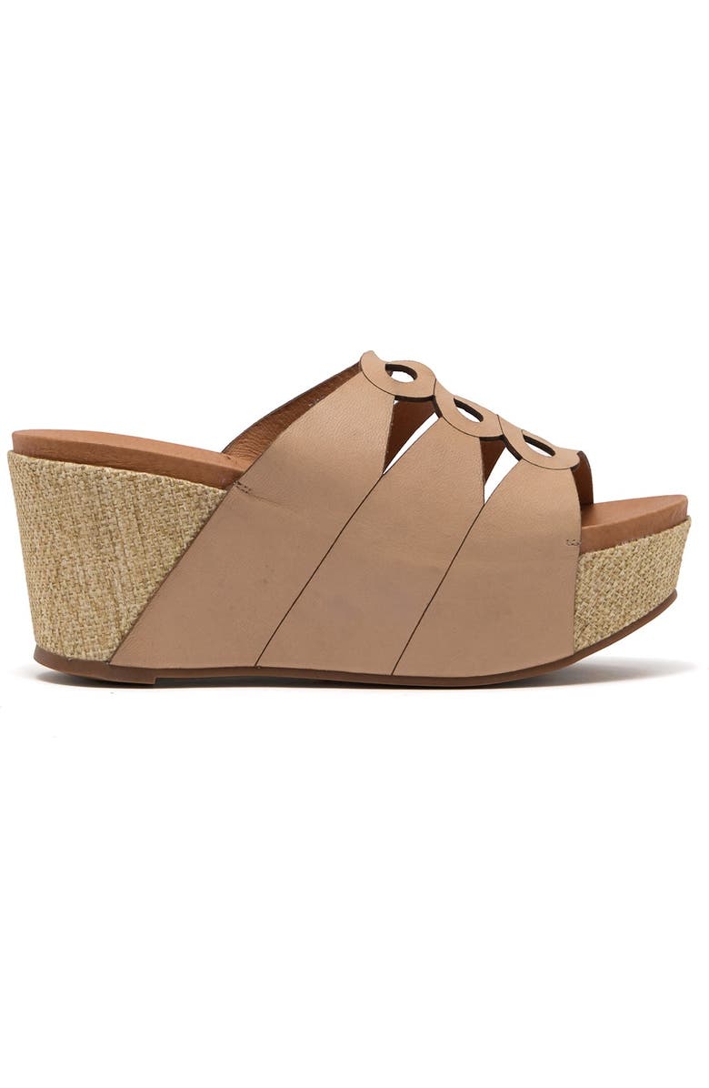 ANTELOPE Leather Slit Cork Wedge Sandal, Alternate, color,