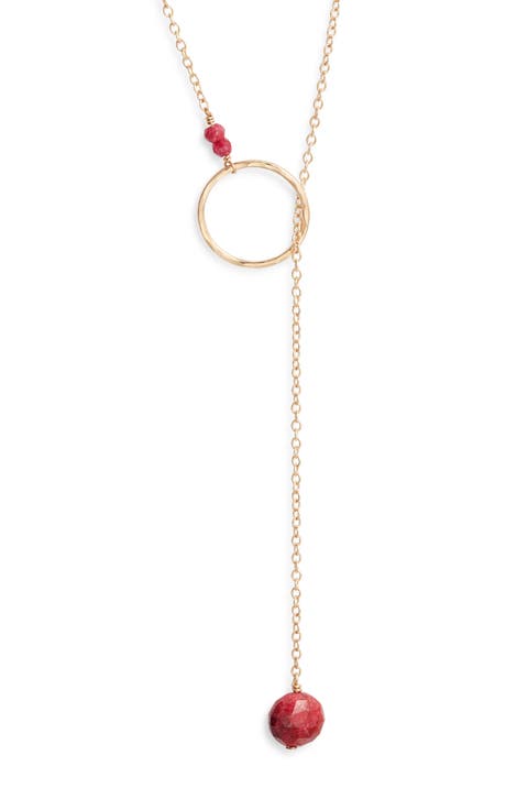 Gwyneth Semiprecious Toggle Necklace