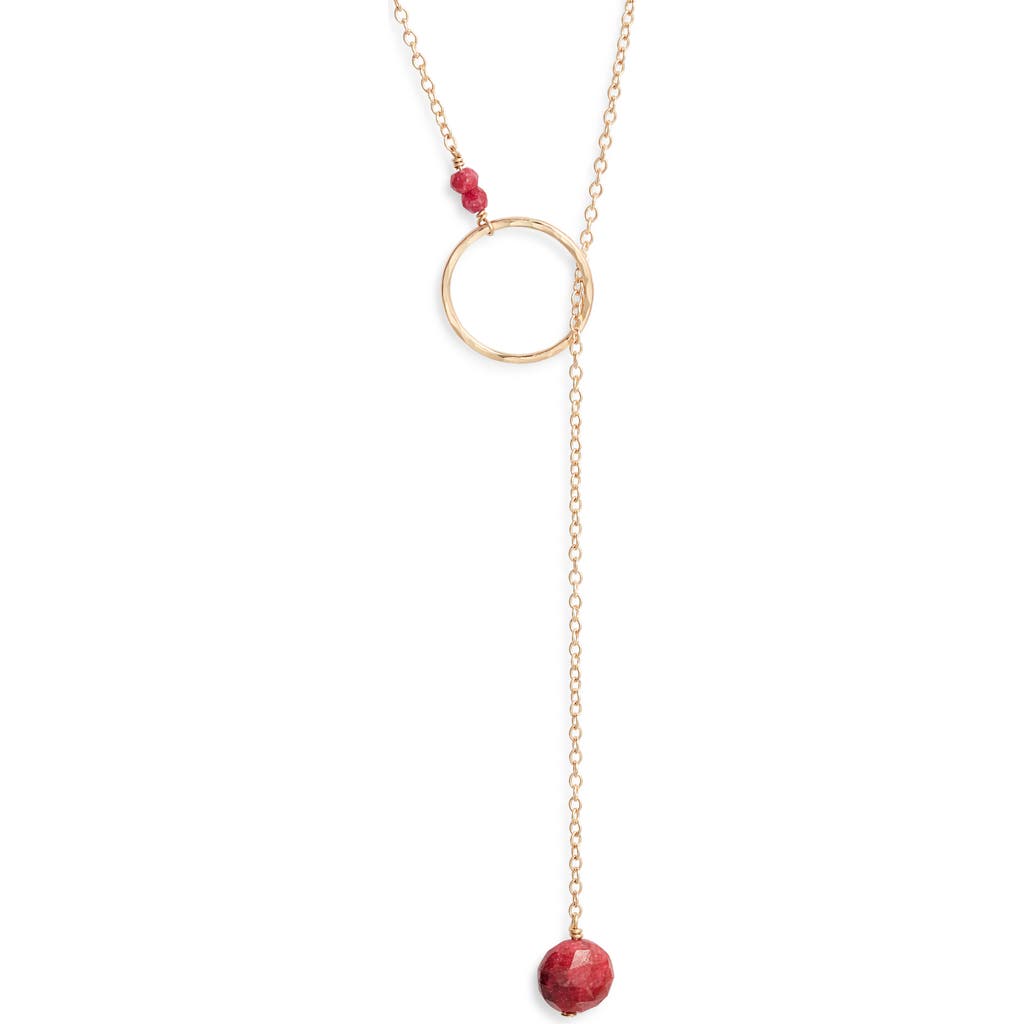 Nashelle Gwyneth Semiprecious Toggle Necklace In Brown