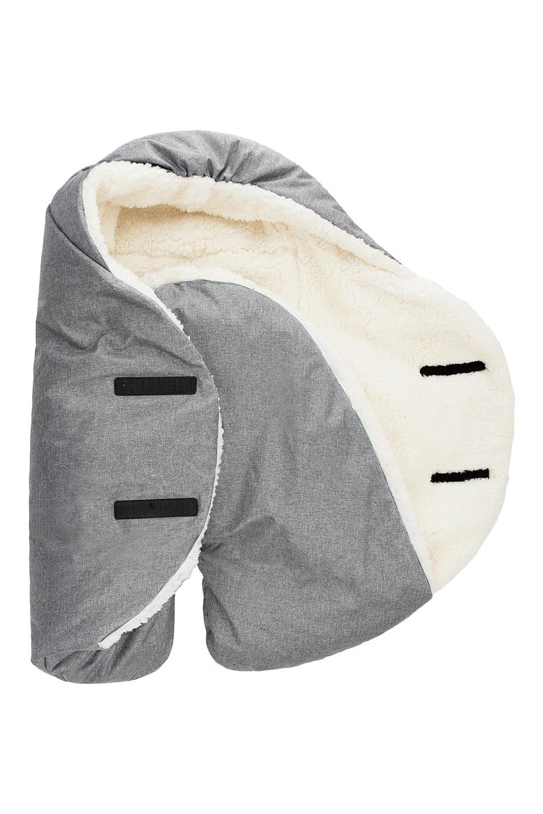 Nido Cloud Heavyweight Car Seat/Stroller Bunting, Alternate, color, HEATHER GREY