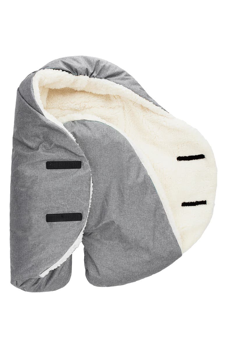 7 A.M. Enfant Nido Cloud Heavyweight Car Seat/Stroller Bunting, Alternate, color, Heather Grey