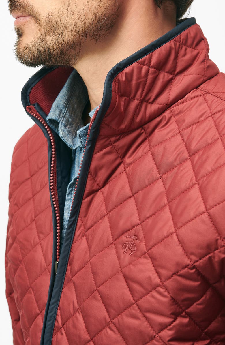 Brooks Brothers Water Repellent Diamond Quilted Liner Jacket, Alternate, color, 