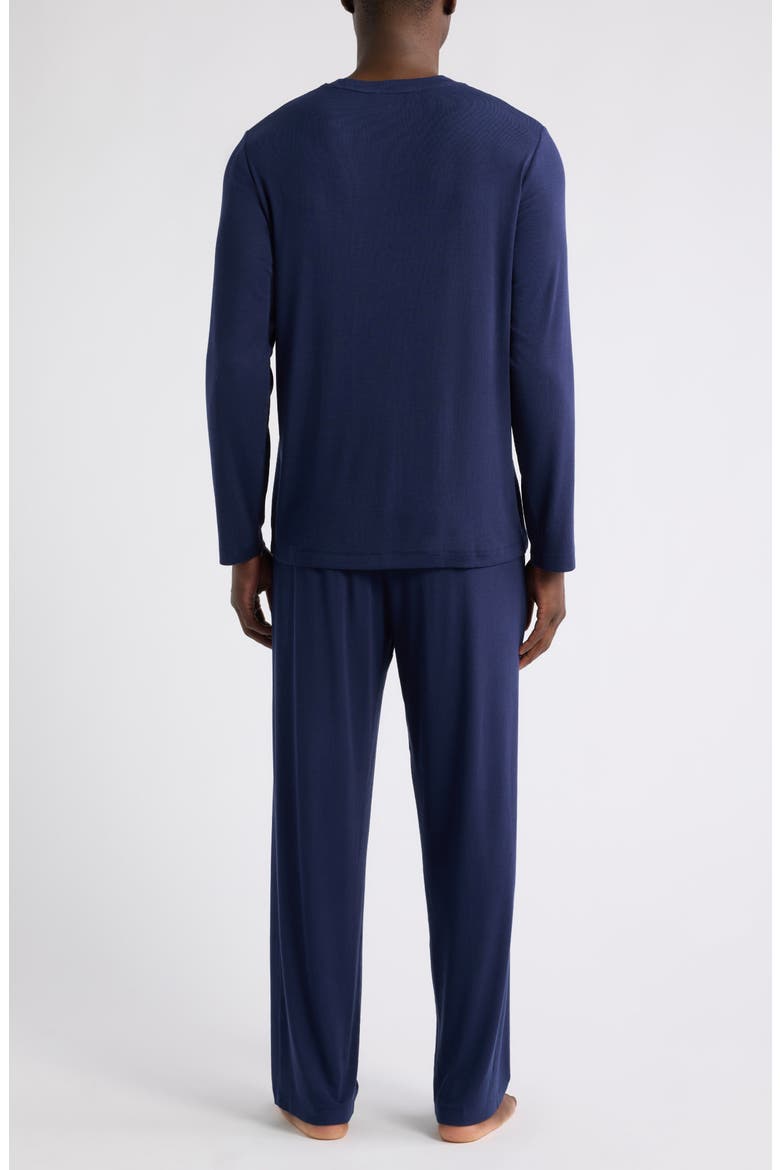 Moonlight Rib Pajamas, Alternate, color, NAVY PEACOAT