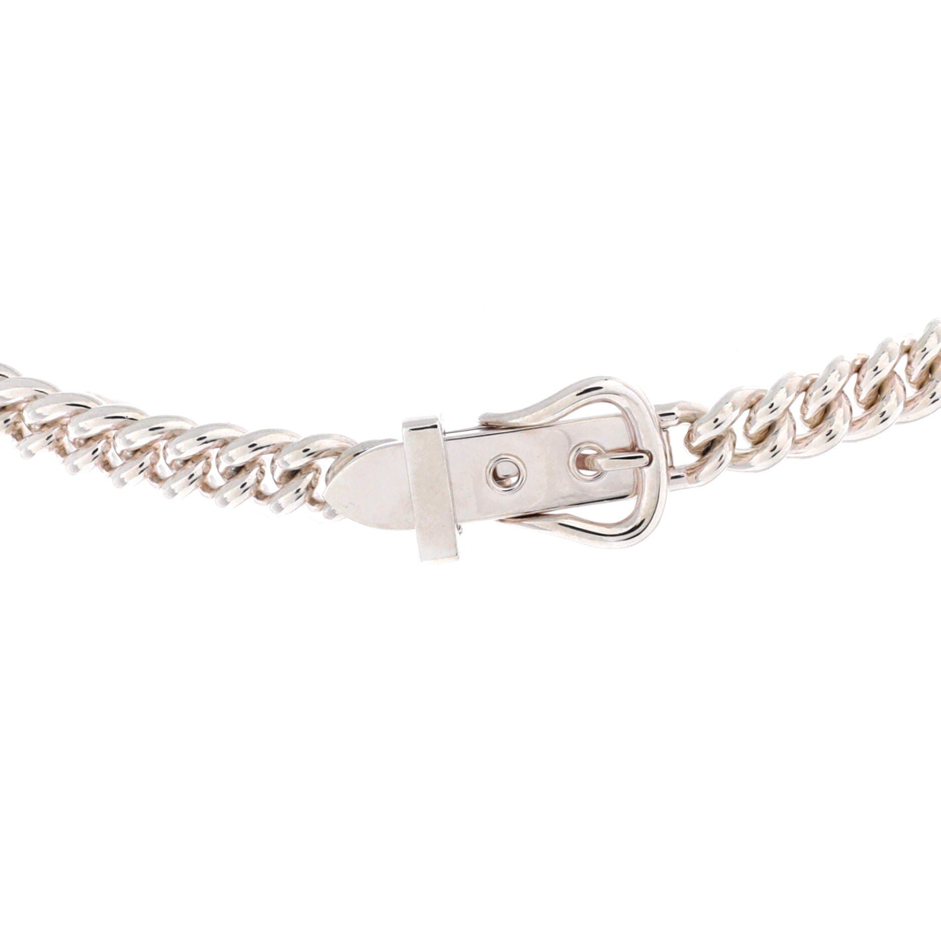 Boucle Sellier Necklace Sterling Silver PM, Alternate, color, Metallic Silver