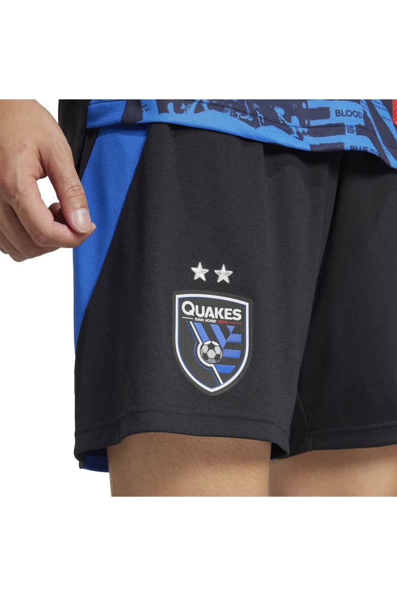 Men's adidas  Black San Jose Earthquakes Home 2025 Headliner Authentic Shorts, Alternate, color, Black