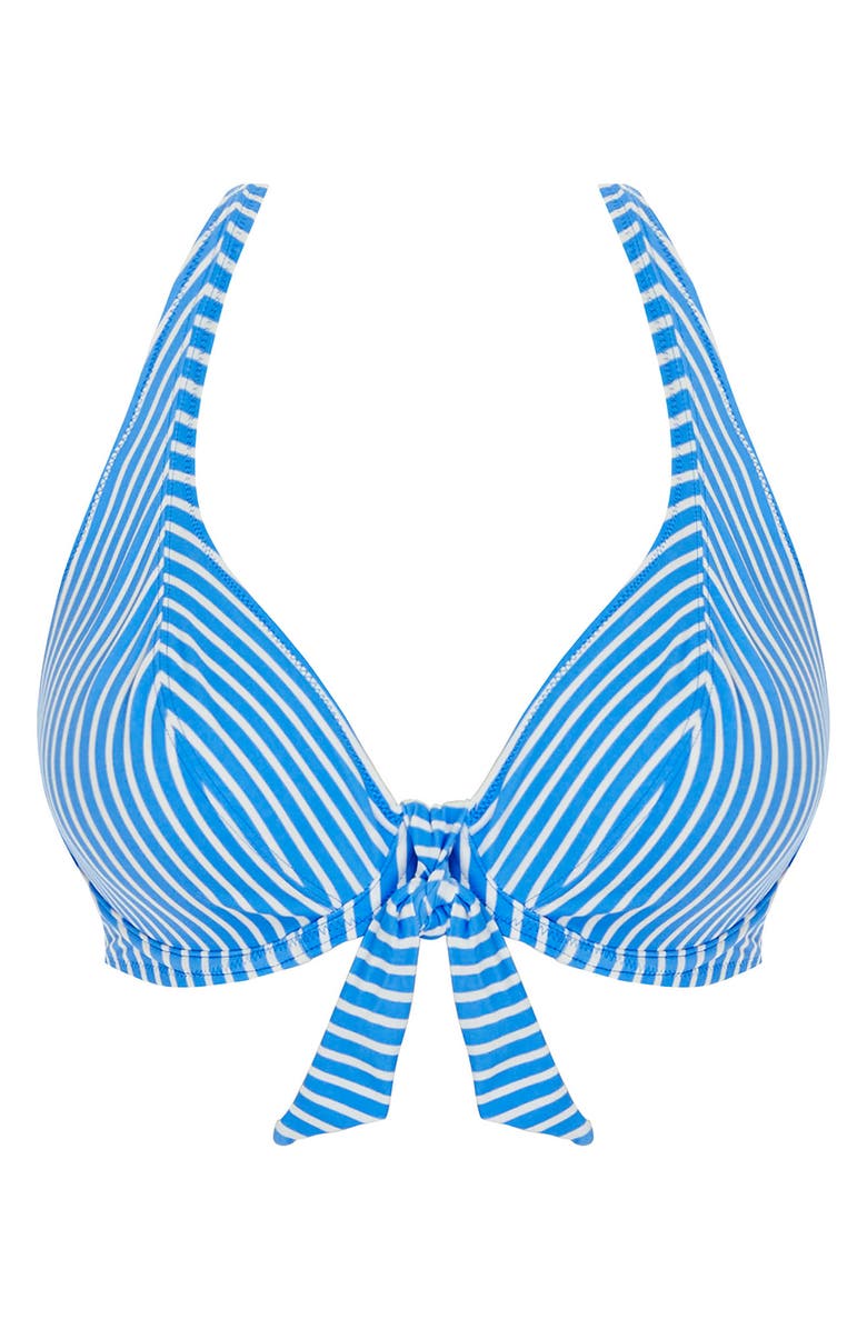 Freya Beach Hut Underwire High Apex Bikini Top, Alternate, color, Blue Moon