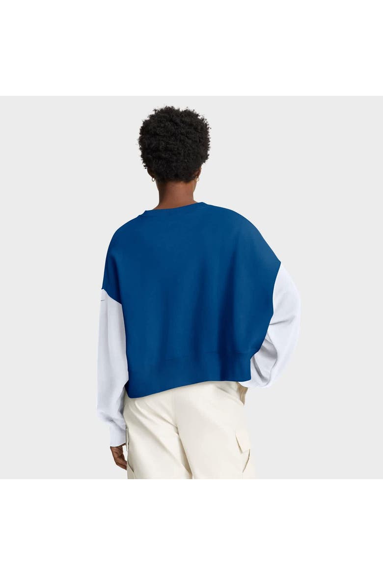 Women's Nike Royal Indianapolis Colts Oversized Color-Block Pullover Sweatshirt, Alternate, color, Royal