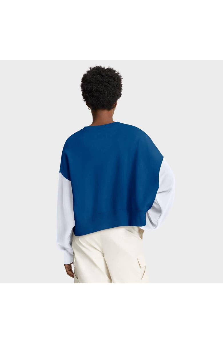 Nike Women's Nike Royal Indianapolis Colts Oversized Color-Block Pullover Sweatshirt, Alternate, color, Royal