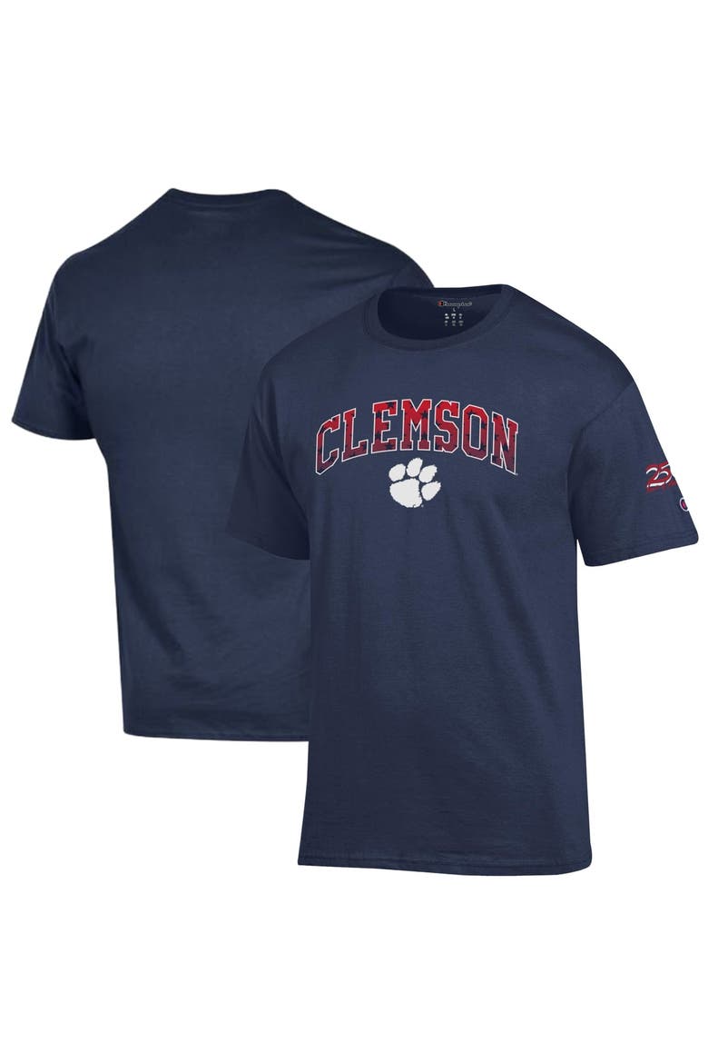 Men's Champion Navy Clemson Tigers Americana 250th Arch T-Shirt, Main, color, Navy