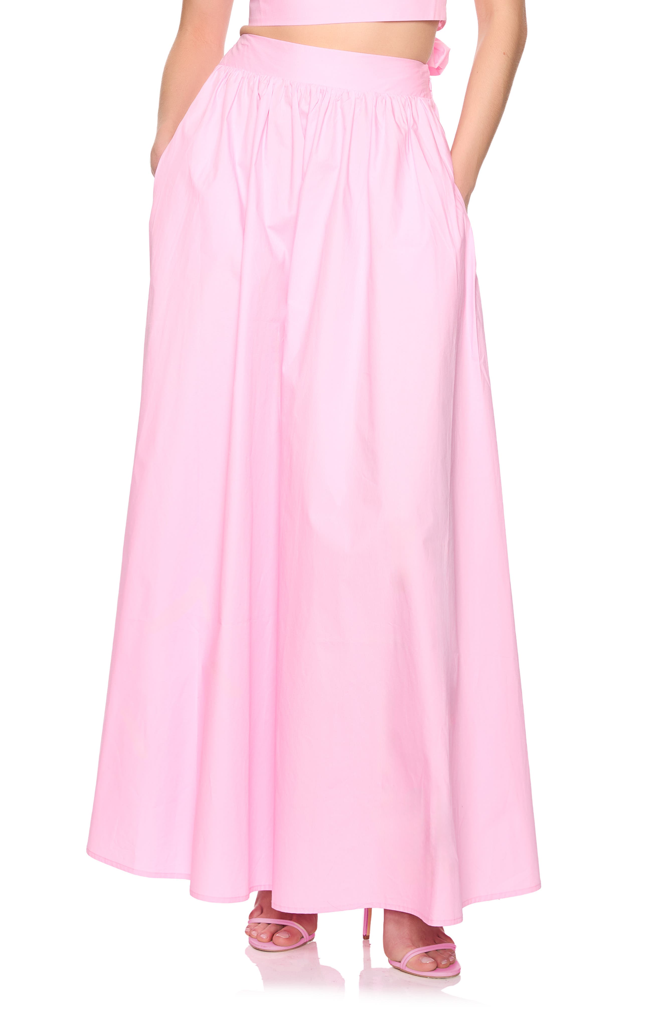 Susana Monaco Cotton Poplin Maxi Skirt