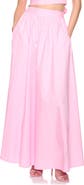 Susana Monaco Cotton Poplin Maxi Skirt