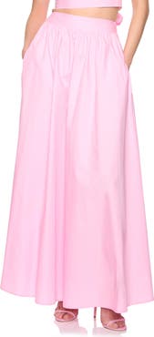 Susana Monaco Cotton Poplin Maxi Skirt